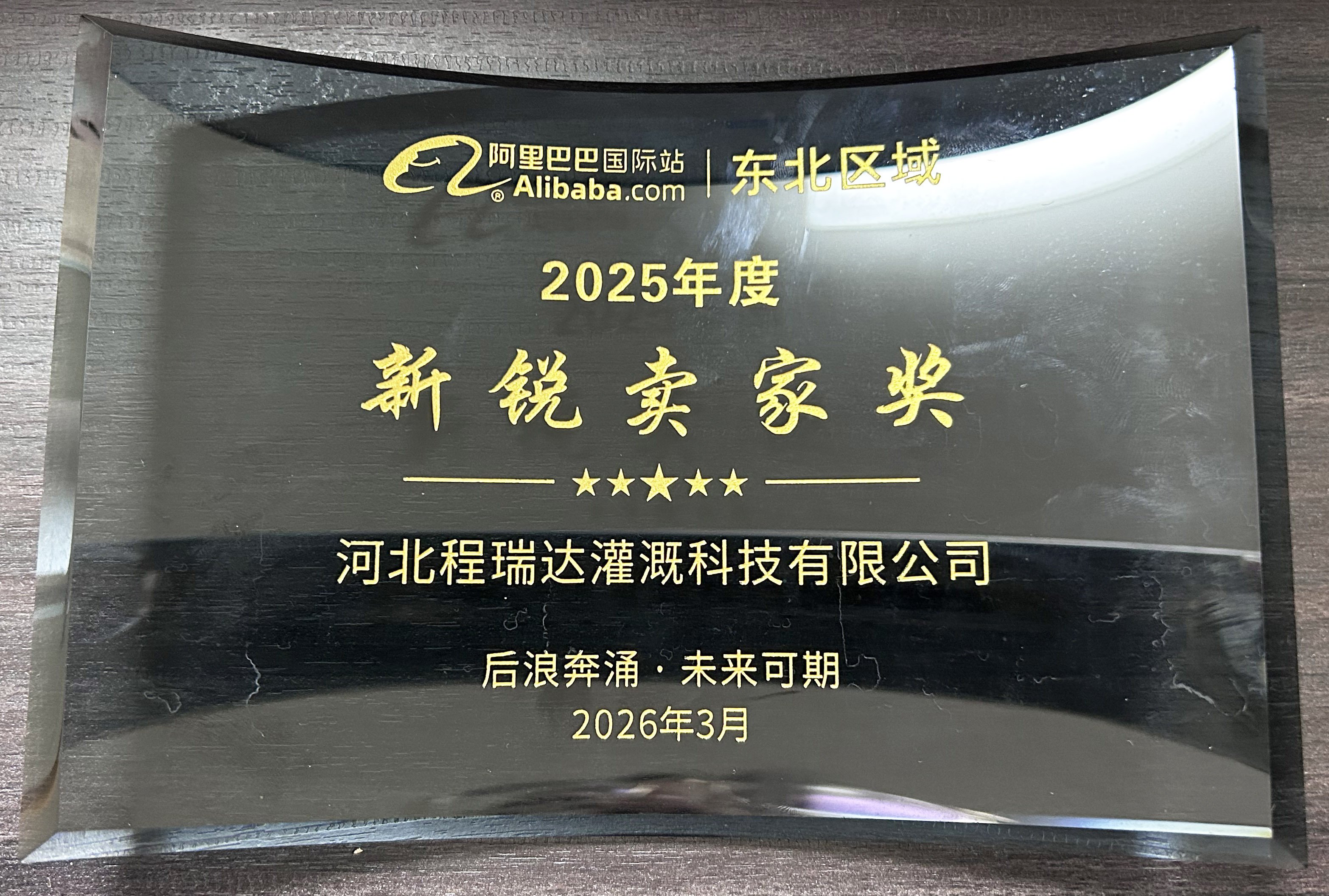 黄山程瑞达灌溉 | 荣获阿里国际站新锐卖家奖